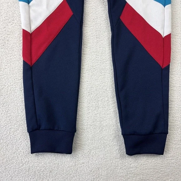 ADIDAS Mens 'Palmerston Joggers' Small Multicolor Sweatpants Zip Pockets Blue - Picture 13 of 14